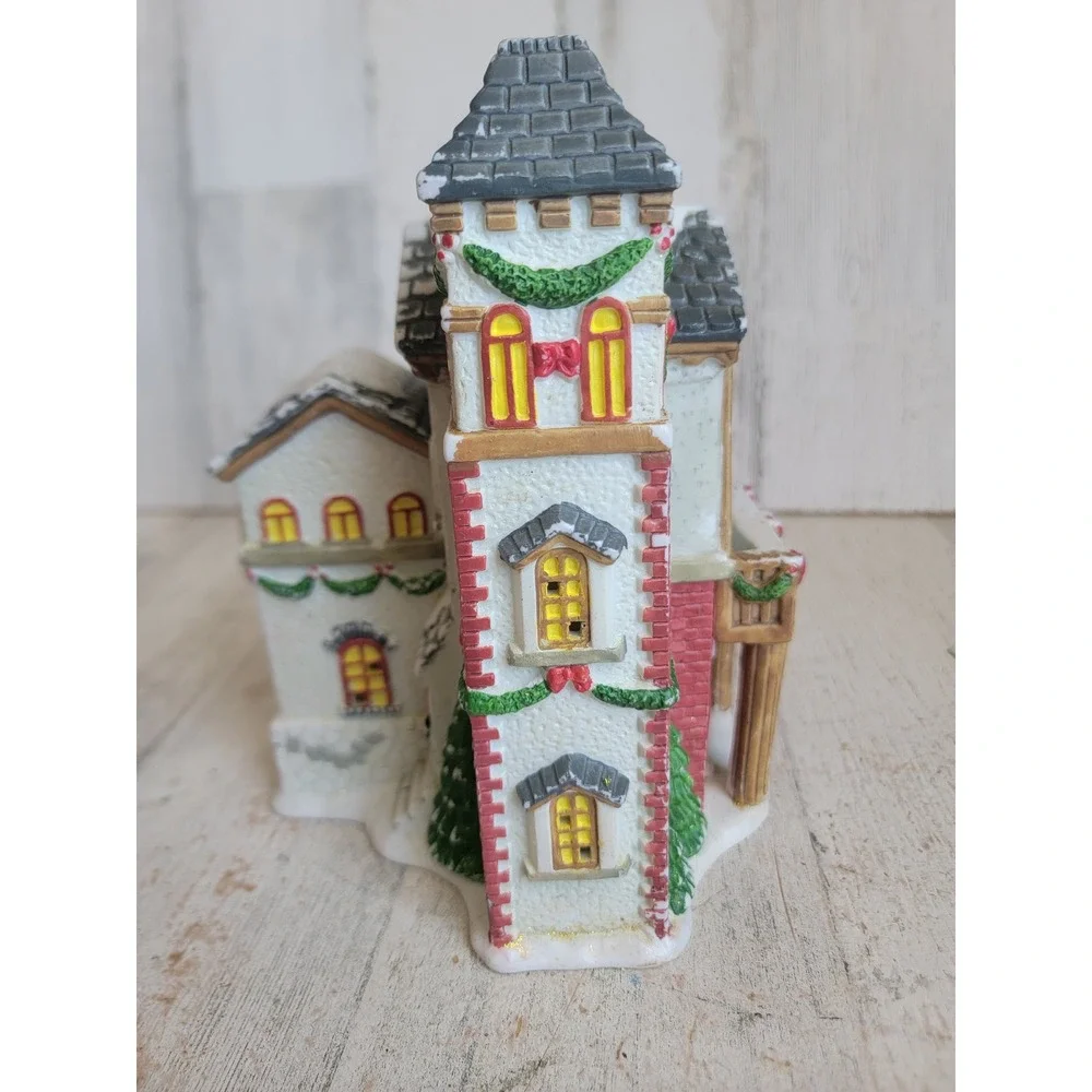 Vintage trim a home court house village accessory Xmas home decor figure